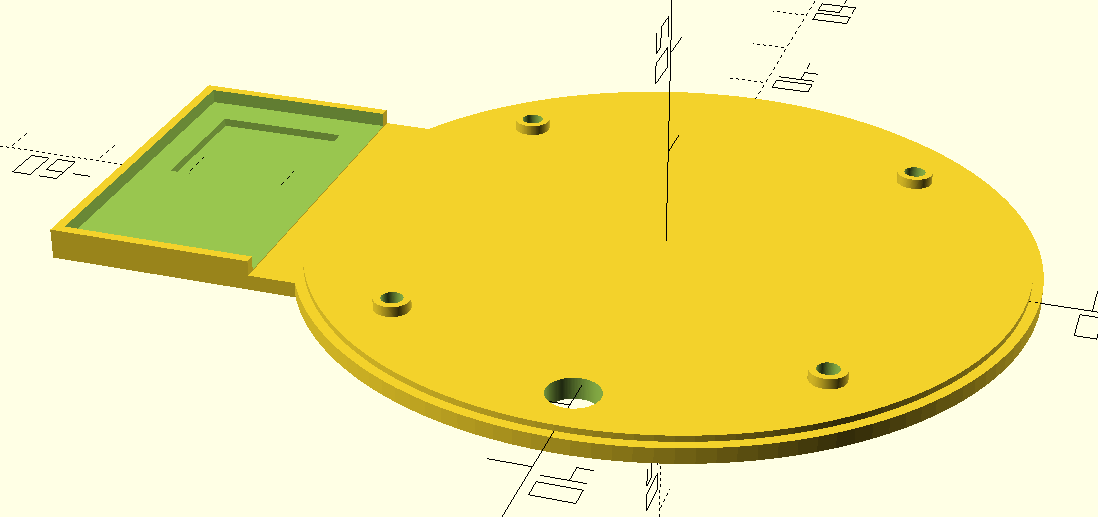 Base design in OpenSCAD