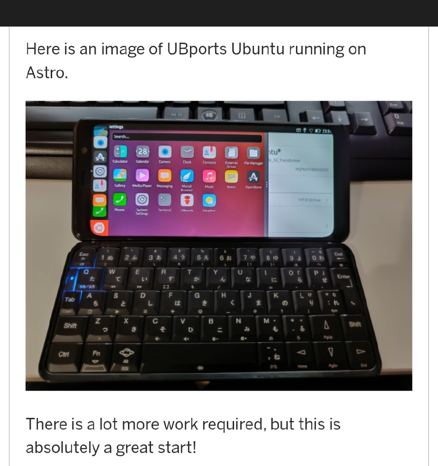 Ubunto on Astro